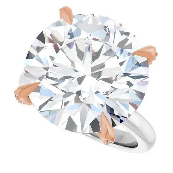 Claw-Prong Accented Engagement Ring Image 5 Shipley's Fine Jewelry Hampstead, MD