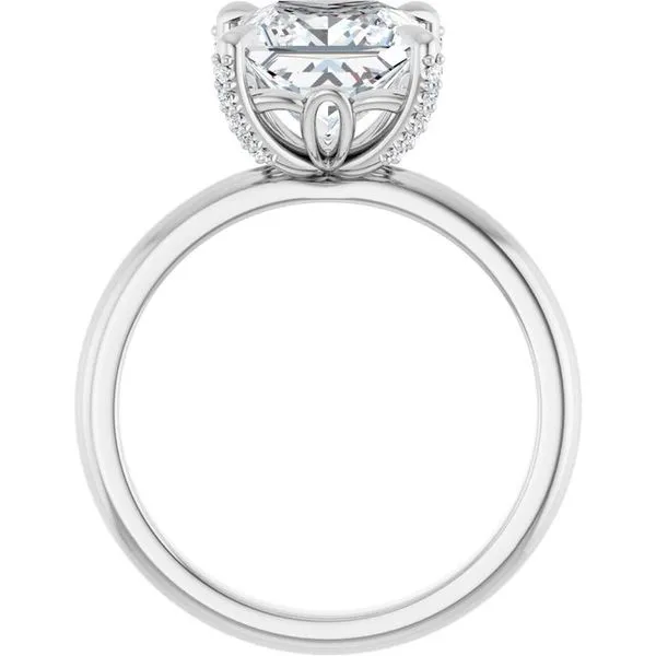 Claw-Prong Accented Engagement Ring Image 2 Stuart Benjamin & Co. Jewelry Designs San Diego, CA