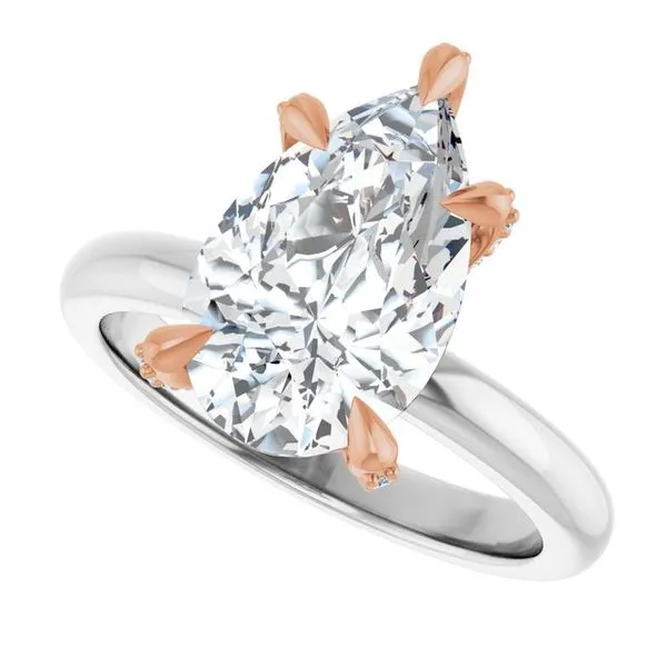 Claw-Prong Accented Engagement Ring Image 5 Mark Jewellers La Crosse, WI