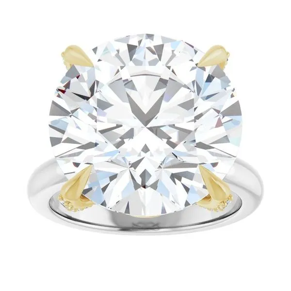 Claw-Prong Accented Engagement Ring Image 3 J. Thomas Jewelers Rochester Hills, MI