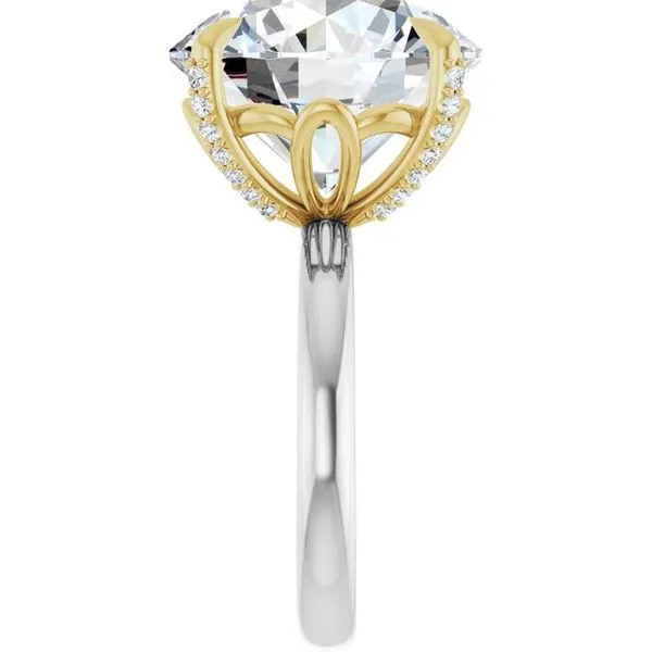Claw-Prong Accented Engagement Ring Image 4 Raleigh Diamond Fine Jewelry Raleigh, NC