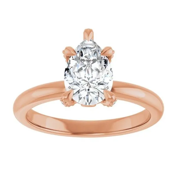 Claw-Prong Accented Engagement Ring Image 3 Paul James Jewelers Angels Camp, CA