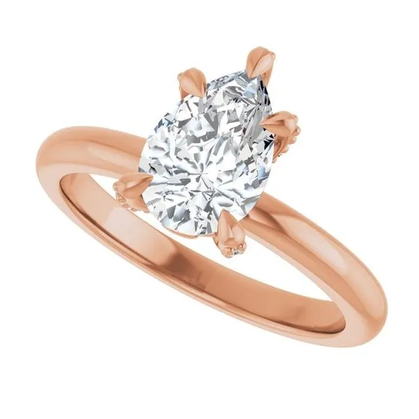 Claw-Prong Accented Engagement Ring Image 5 Jimmy Smith Jewelers Decatur, AL