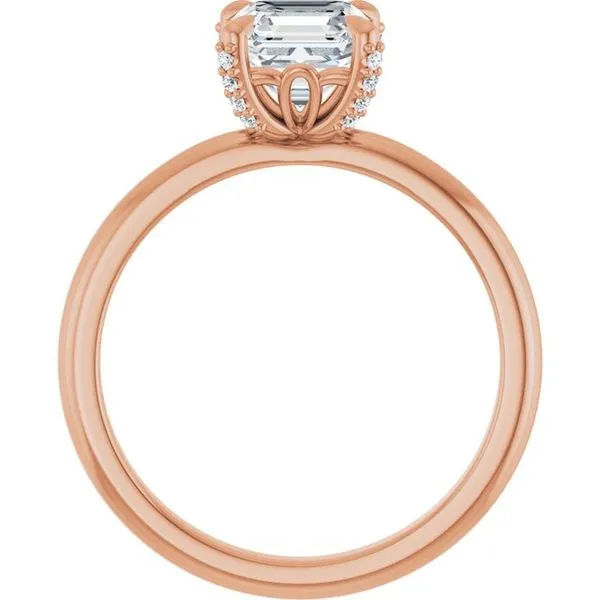 Claw-Prong Accented Engagement Ring Image 2 Futer Bros Jewelers York, PA