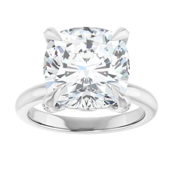 Claw-Prong Accented Engagement Ring Image 3 Futer Bros Jewelers York, PA