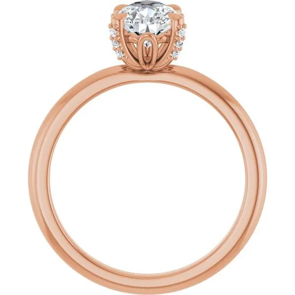 Claw-Prong Accented Engagement Ring Image 2 Futer Bros Jewelers York, PA