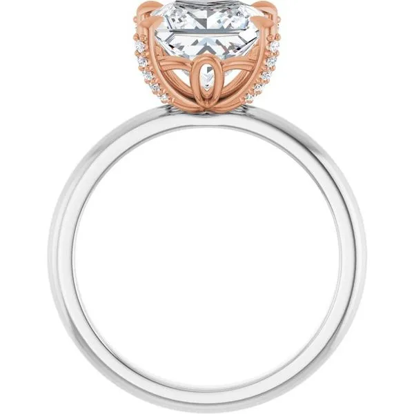 Claw-Prong Accented Engagement Ring Image 2 Vulcan's Forge LLC KANSAS CITY, MO