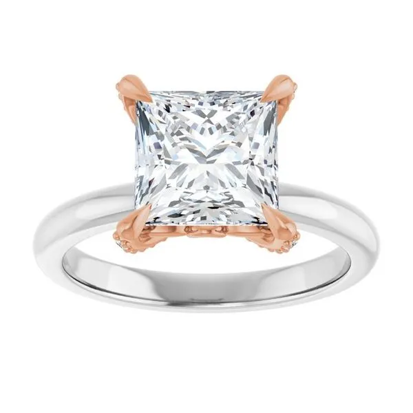 Claw-Prong Accented Engagement Ring Image 3 Mark Jewellers La Crosse, WI