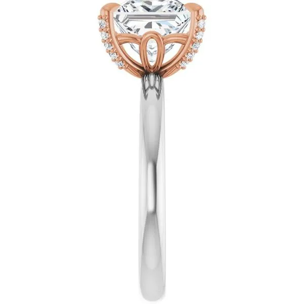 Claw-Prong Accented Engagement Ring Image 4 Mark Jewellers La Crosse, WI