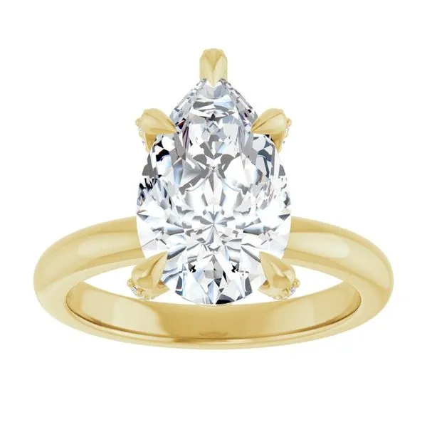 Claw-Prong Accented Engagement Ring Image 3 Futer Bros Jewelers York, PA
