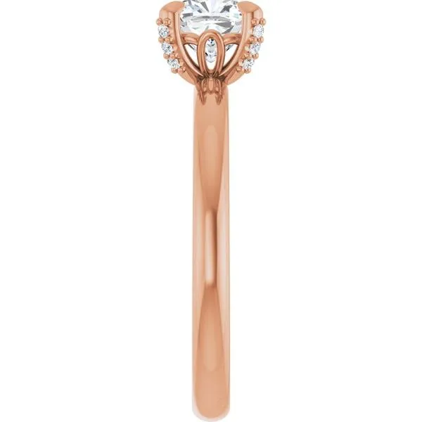 Claw-Prong Accented Engagement Ring Image 4 Mark Jewellers La Crosse, WI