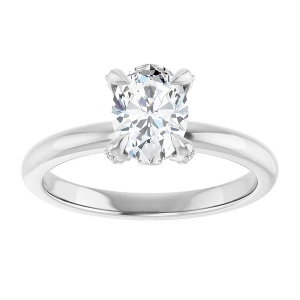 Claw-Prong Accented Engagement Ring Image 3 Mark Jewellers La Crosse, WI