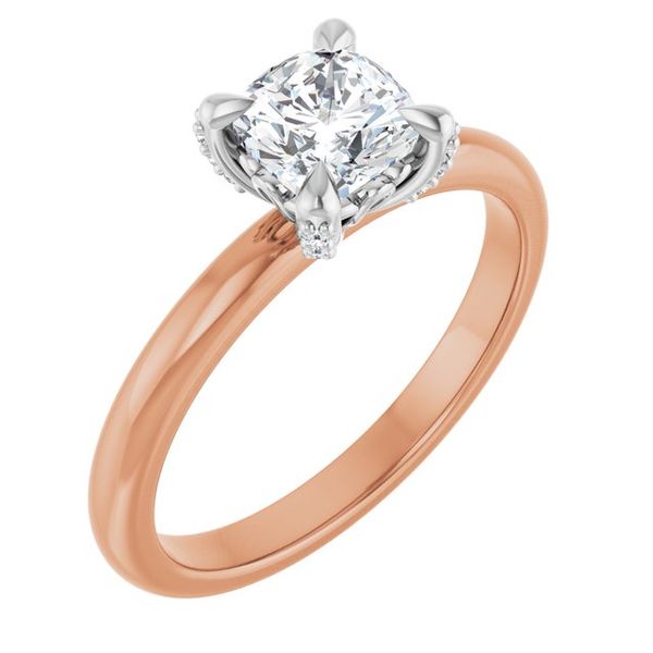 Claw-Prong Accented Engagement Ring