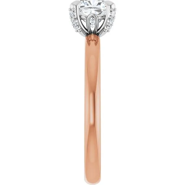 Claw-Prong Accented Engagement Ring Image 4 Natale Jewelers Sewell, NJ