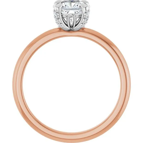 Claw-Prong Accented Engagement Ring Image 2 Vulcan's Forge LLC KANSAS CITY, MO