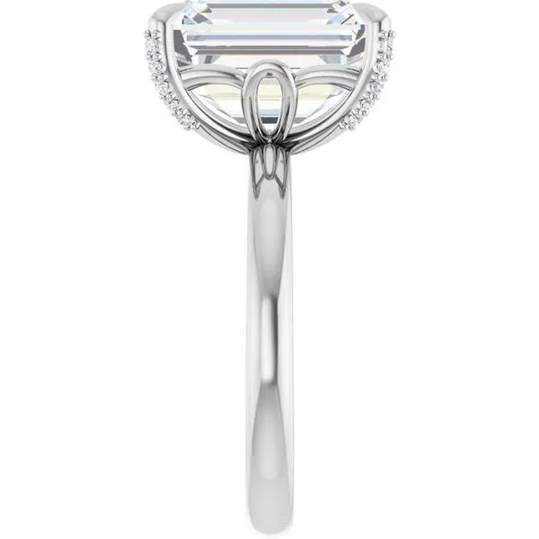 Claw-Prong Accented Engagement Ring Image 4 Futer Bros Jewelers York, PA