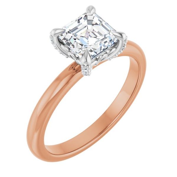 Claw-Prong Accented Engagement Ring