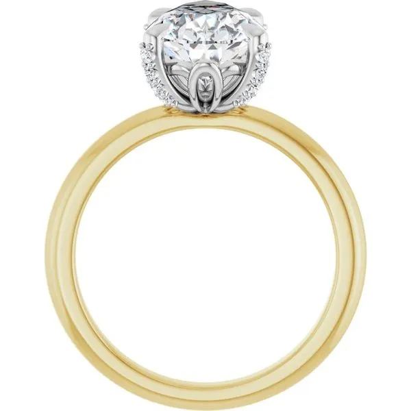 Claw-Prong Accented Engagement Ring Image 2 Don's Jewelry & Design Washington, IA
