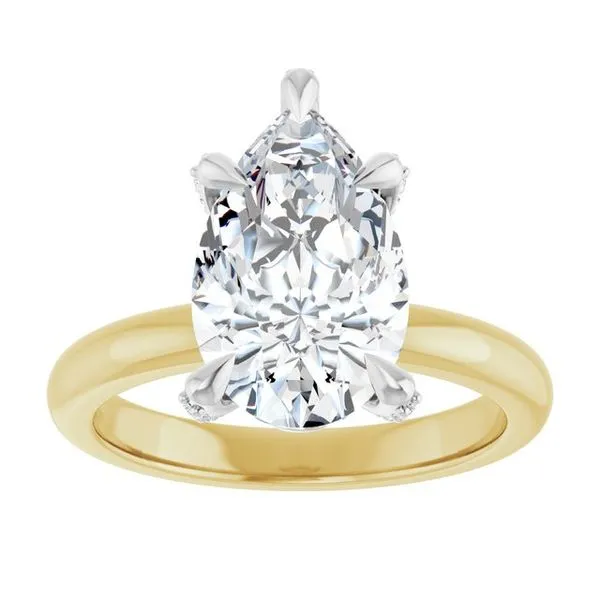 Claw-Prong Accented Engagement Ring Image 3 Northwood Jewelers Northwood, OH