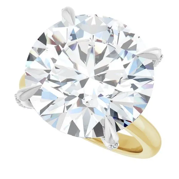 Claw-Prong Accented Engagement Ring Image 5 Austin's Fine Diamonds & Jewelry Lyndhurst, NJ