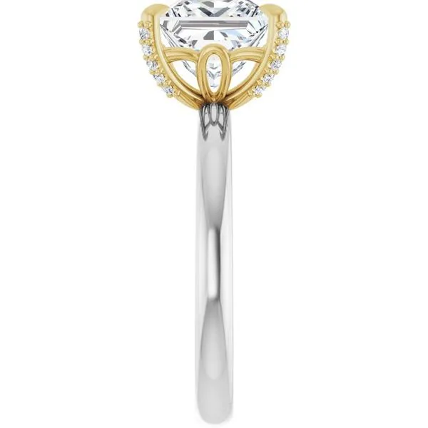 Claw-Prong Accented Engagement Ring Image 4 Futer Bros Jewelers York, PA