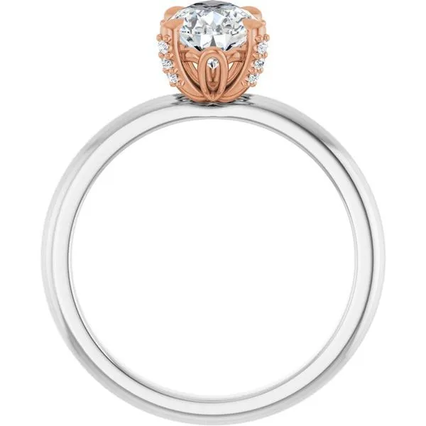 Claw-Prong Accented Engagement Ring Image 2 Jimmy Smith Jewelers Decatur, AL