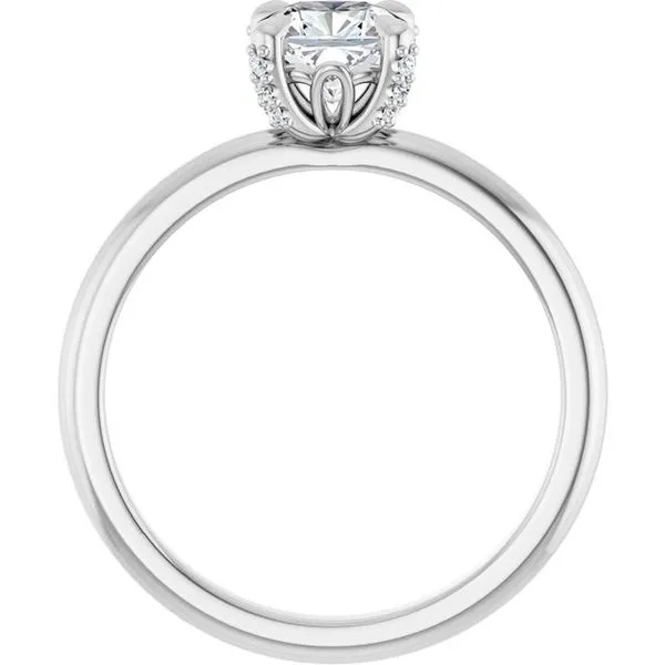 Claw-Prong Accented Engagement Ring Image 2 Morin Jewelers Southbridge, MA