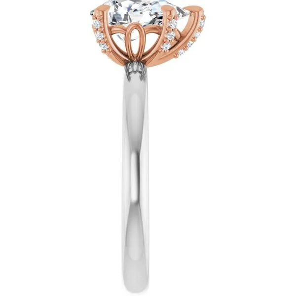 Claw-Prong Accented Engagement Ring Image 4 Jimmy Smith Jewelers Decatur, AL