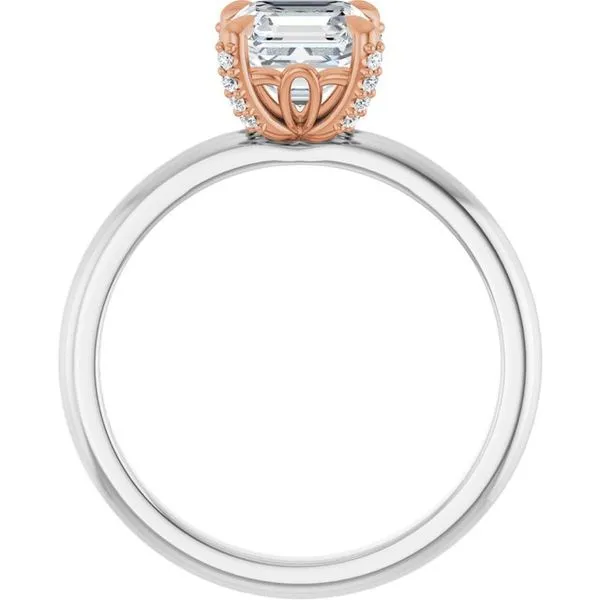 Claw-Prong Accented Engagement Ring Image 2 Northwood Jewelers Northwood, OH