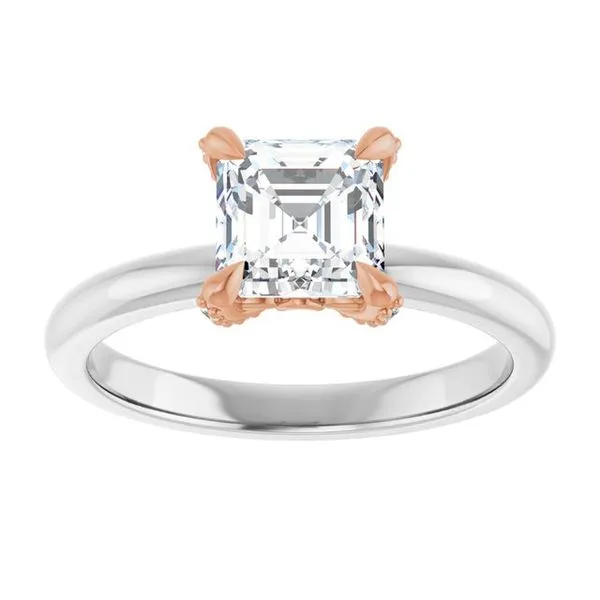 Claw-Prong Accented Engagement Ring Image 3 Vulcan's Forge LLC KANSAS CITY, MO