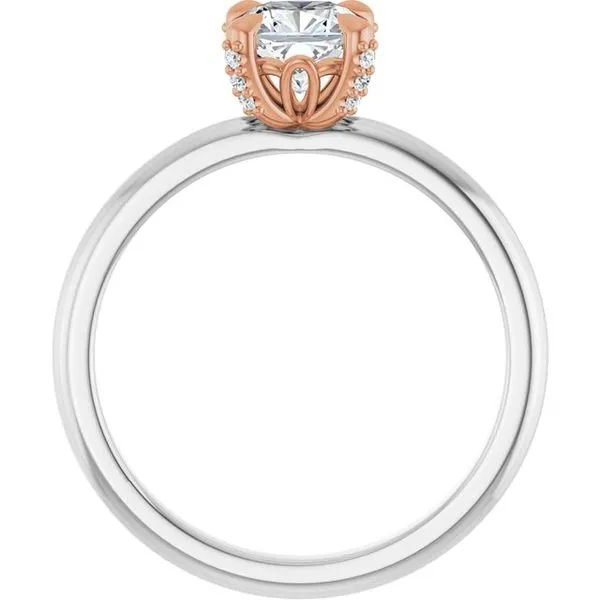 Claw-Prong Accented Engagement Ring Image 2 J. Thomas Jewelers Rochester Hills, MI