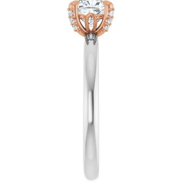 Claw-Prong Accented Engagement Ring Image 4 Don's Jewelry & Design Washington, IA