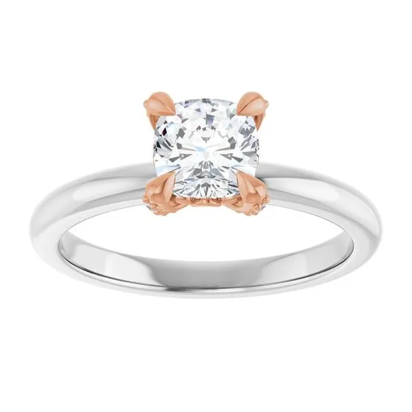 Claw-Prong Accented Engagement Ring Image 3 Mark Jewellers La Crosse, WI