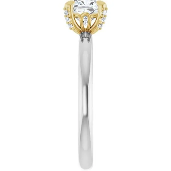 Claw-Prong Accented Engagement Ring Image 4 J. Thomas Jewelers Rochester Hills, MI