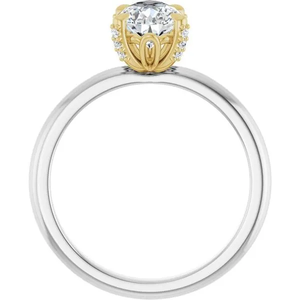 Claw-Prong Accented Engagement Ring Image 2 Clater Jewelers Louisville, KY