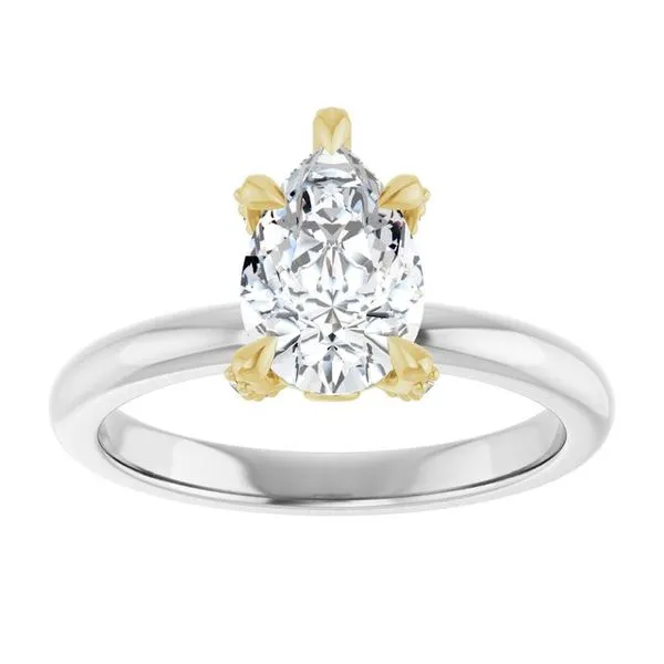 Claw-Prong Accented Engagement Ring Image 3 Arezzo Jewelers Elmwood Park, IL
