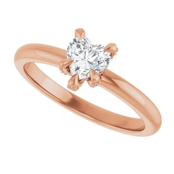 Claw-Prong Accented Engagement Ring Image 5 Mark Jewellers La Crosse, WI