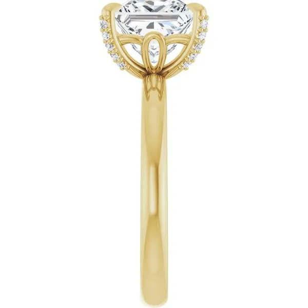 Claw-Prong Accented Engagement Ring Image 4 Futer Bros Jewelers York, PA