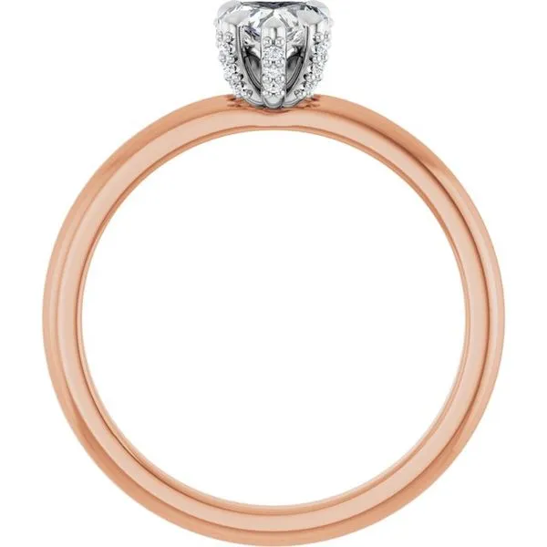 Claw-Prong Accented Engagement Ring Image 2 Northwood Jewelers Northwood, OH