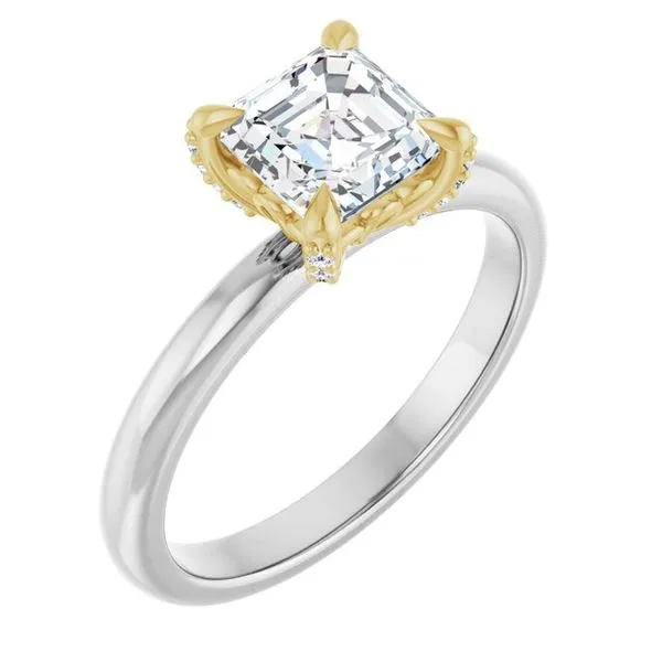 Claw-Prong Accented Engagement Ring Stuart Benjamin & Co. Jewelry Designs San Diego, CA