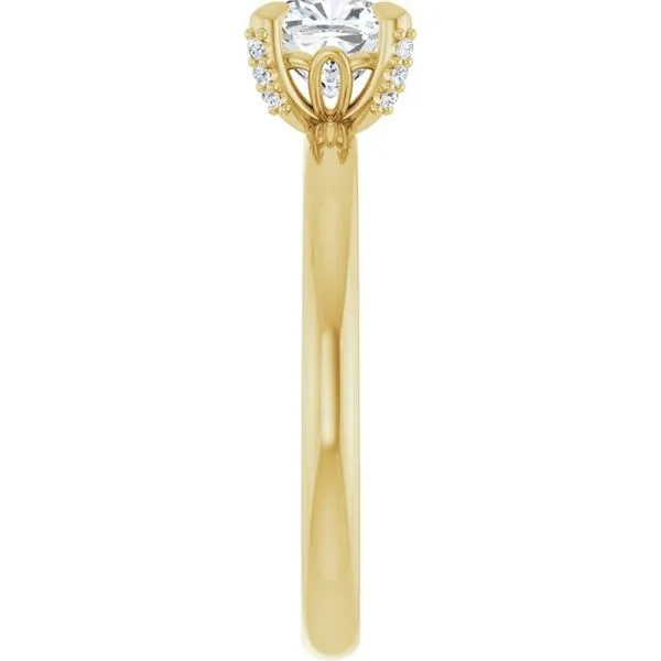 Claw-Prong Accented Engagement Ring Image 4 J. Thomas Jewelers Rochester Hills, MI