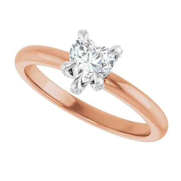 Claw-Prong Accented Engagement Ring Image 5 Clater Jewelers Louisville, KY