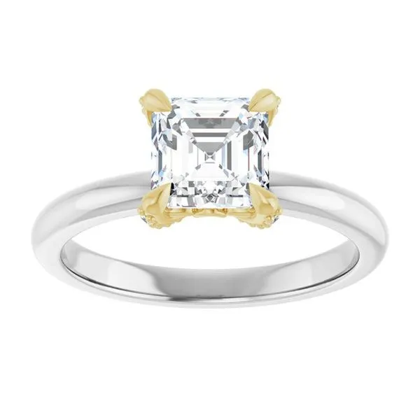 Claw-Prong Accented Engagement Ring Image 3 Michael Szwed Jewelers Longmeadow, MA