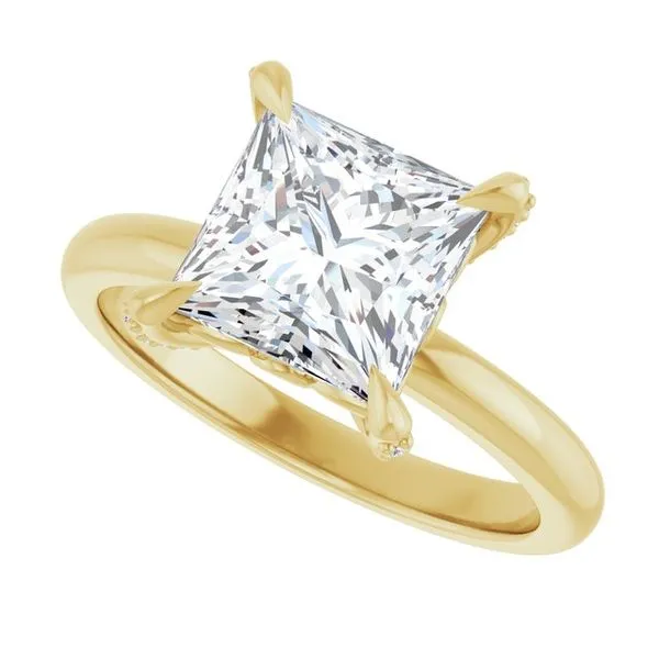 Claw-Prong Accented Engagement Ring Image 5 J. Thomas Jewelers Rochester Hills, MI