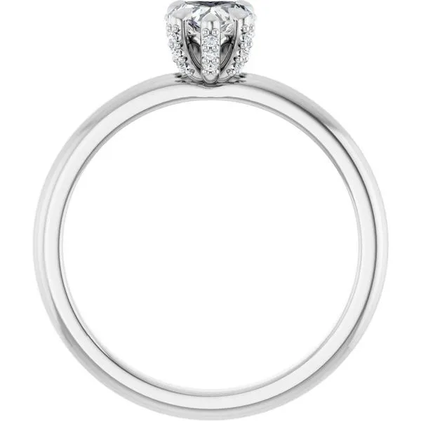 Claw-Prong Accented Engagement Ring Image 2 J. Thomas Jewelers Rochester Hills, MI