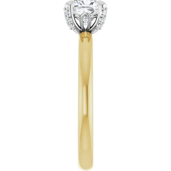 Claw-Prong Accented Engagement Ring Image 4 J. Thomas Jewelers Rochester Hills, MI