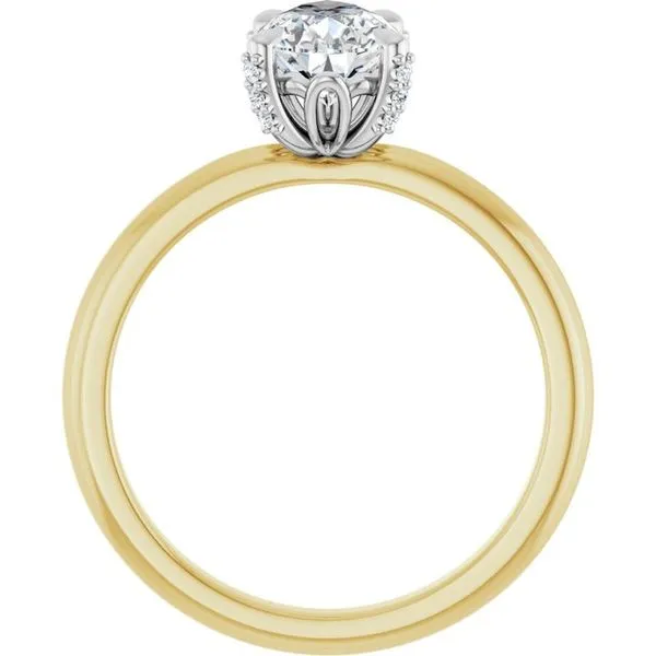Claw-Prong Accented Engagement Ring Image 2 Shipley's Fine Jewelry Hampstead, MD