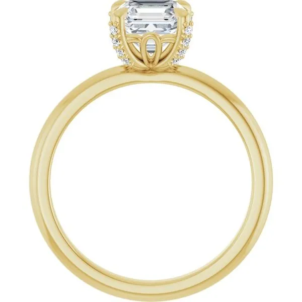 Claw-Prong Accented Engagement Ring Image 2 Clater Jewelers Louisville, KY