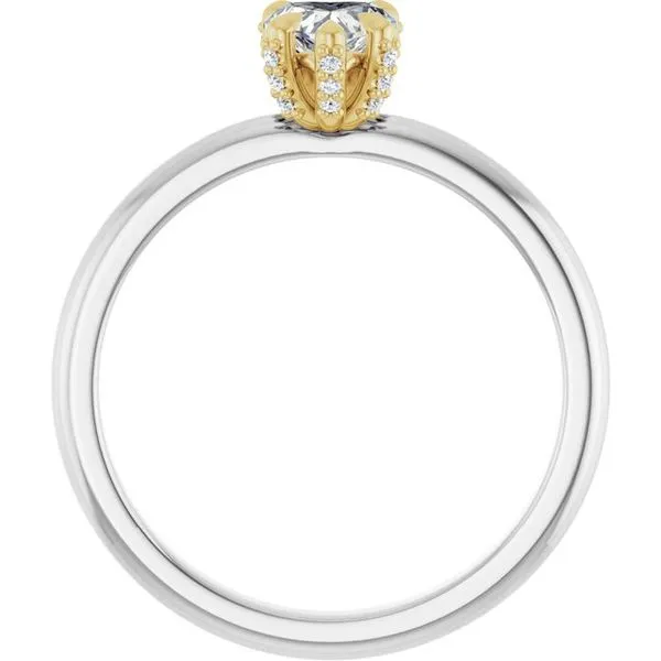 Claw-Prong Accented Engagement Ring Image 2 Shipley's Fine Jewelry Hampstead, MD