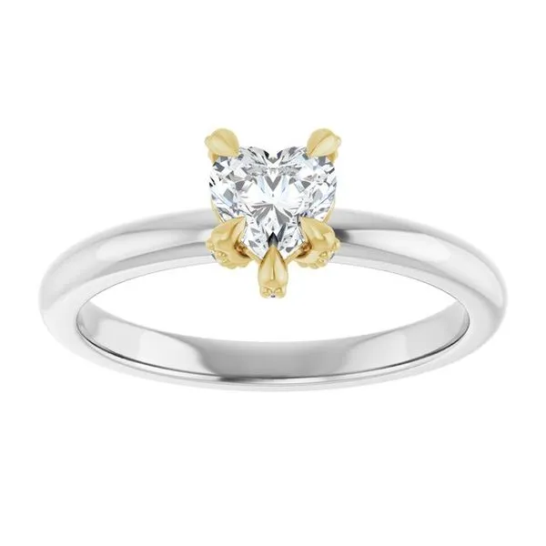 Claw-Prong Accented Engagement Ring Image 3 J. Thomas Jewelers Rochester Hills, MI